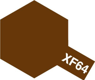 Tamiya 81764 Acrylic Paint XF-64 Flat Red Brown 10ml